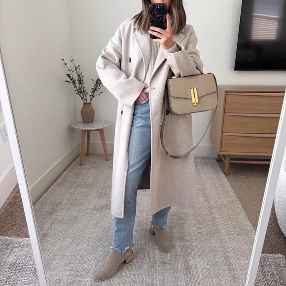 Mango Handmade Oversized Wool Coat XXS - Picture 10 of 12